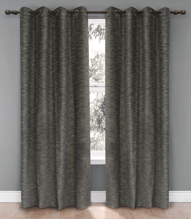 Columbia 54\" x 95\" Grommet Panel (Set of 2) - Black