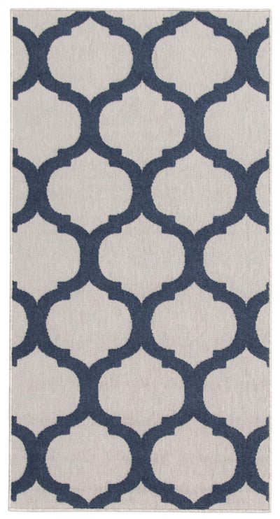 Sophie Grey-Navy Area Rug - 2'8" x 4'11"