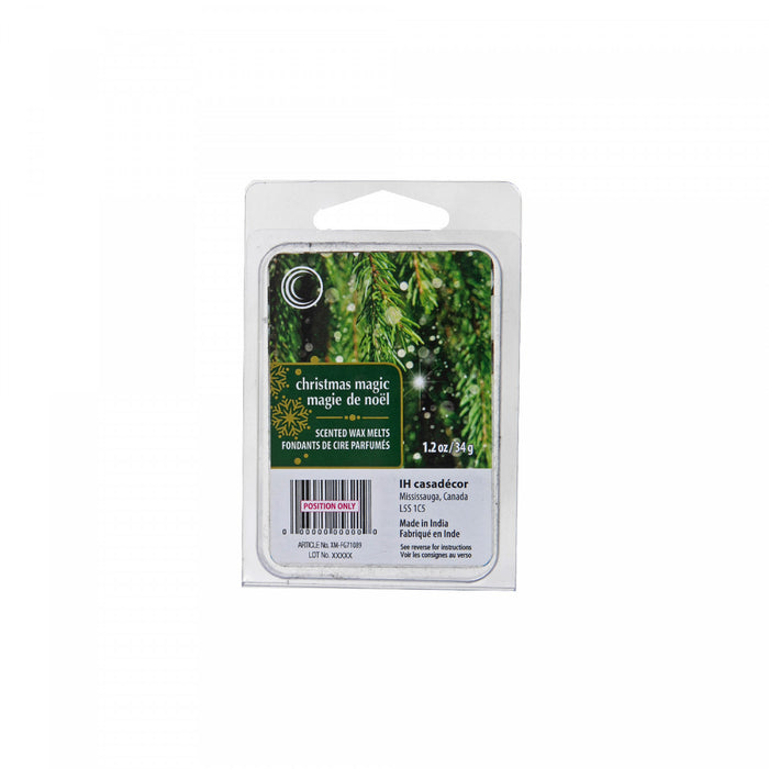 6pk Scented Wax Melts Christmas Magic - Set of 6 Aroma Oil