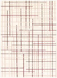 Taite Cream-Bordeaux Area Rug - 7'10