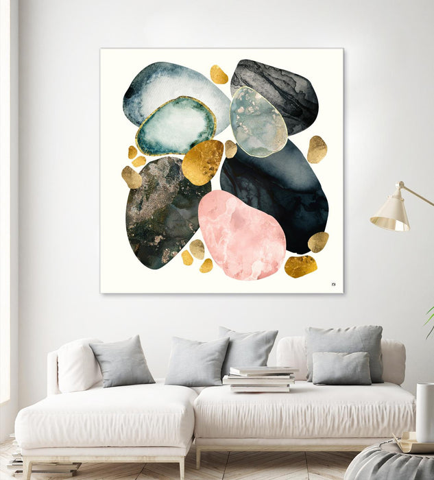 \"Pebble Abstract\" Giant Art 54x54 Wall Art