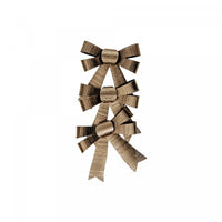3pc Shiny Bows Gold - Set of 6 Giftwrap