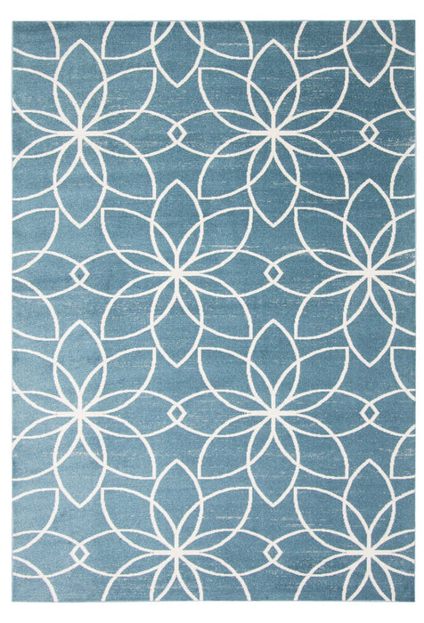 Terali Turquoise Machine Washable Area Rug - 3'0\" x 5'0\"