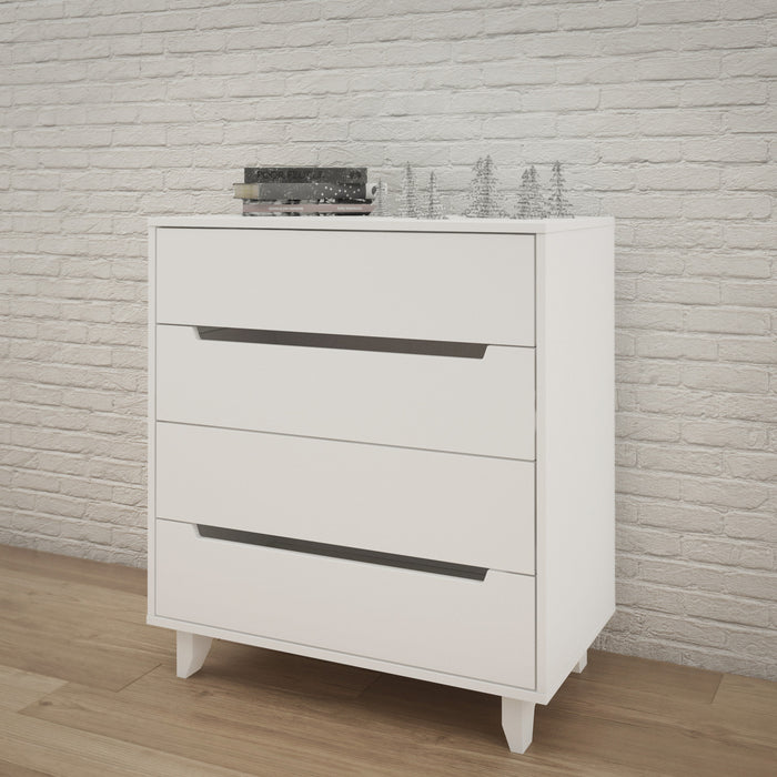 Nordika 4-Drawer Chest - White