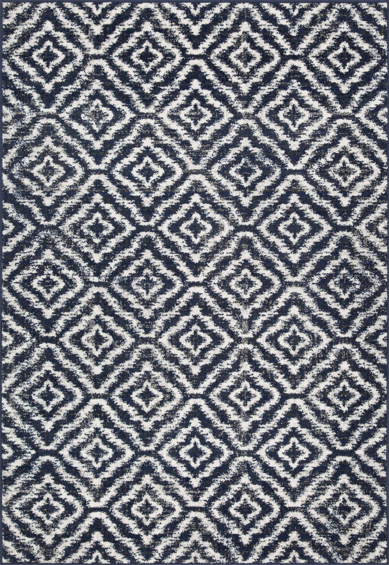 Lav Mosaic Navy 7x10 Area Rug