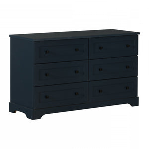 Hazen 6-Drawer Double Dresser - Navy Blue