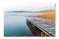Irish Lake Before Sunrise 28x42 Wall Art Frame And Fabric Panel