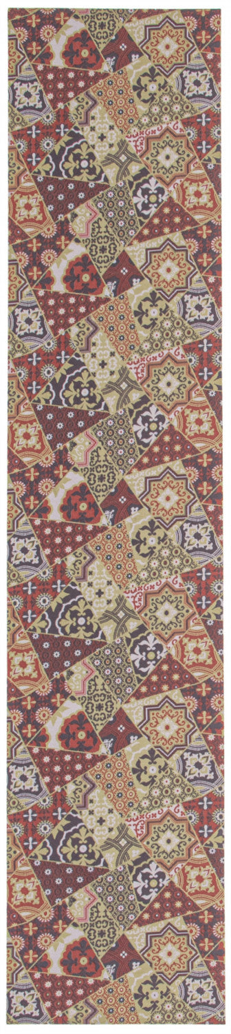 Bellezza Red / Green 2'2" x 30'0" Area Rug