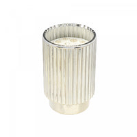 11.3oz Ribbed Gold Electroplated Scented Candle Winter Berry