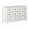 Hazen 6-Drawer Double Dresser - White Pine