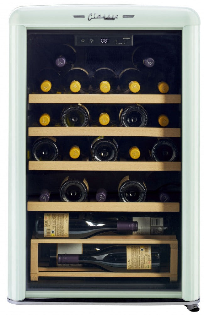 Classic Retro by Unique 28-Bottle Wine Refrigerator - UGP-125CR WF LG 