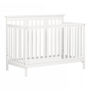 Cotton Candy Baby Crib 4 Heights With Toddler Rail - Pure White