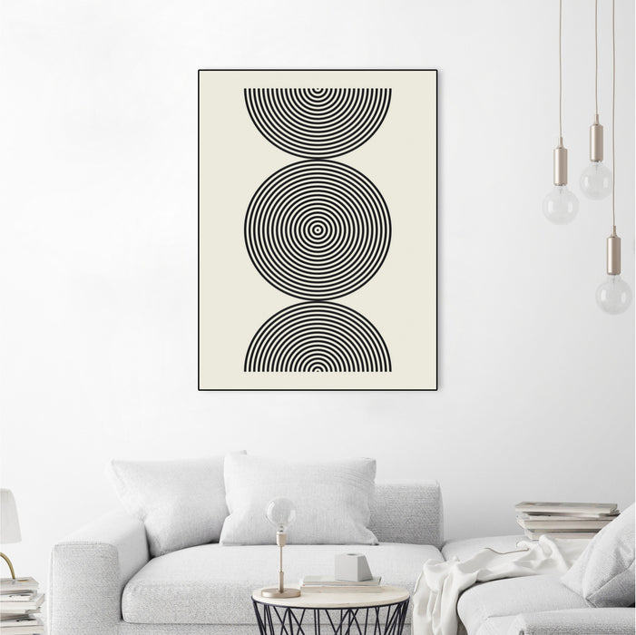 \"Simplicity Ii\" Canvas Framed Black 24x32 Wall Art