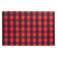 Plastic Placemat Buffalo Plaid - Set of 12