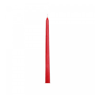 12" Unscented Tapers Burgundy - Set of 12 Candle|Bougies fines bourgogne non parfumées de 12 po - ensemble de 12 bougies
