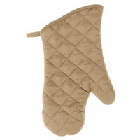 Quilted Oven Mitt Taupe 7.5