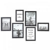 6 Pc Gallery Frame Set Black Frames