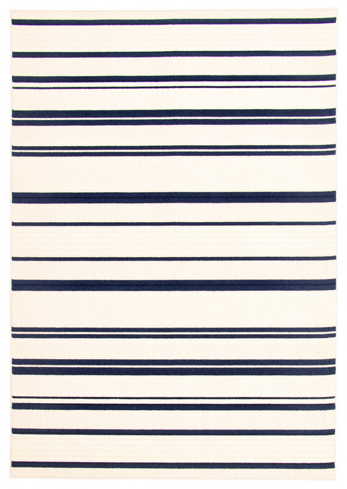 Talya Blue-Ivory 4'7\" x 6'7\" Area Rug