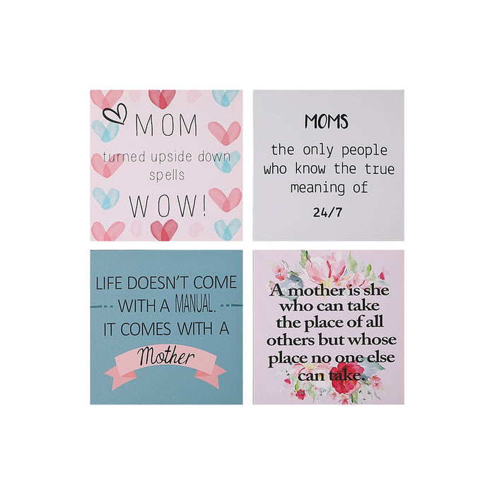Canvas Wall Art for Moms - Set of 4 Wall Decor