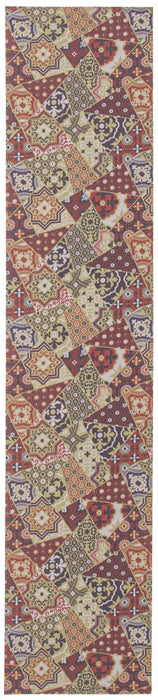 Bellezza Red / Green 2'2\" x 16'0\" Area Rug