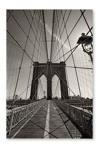 Brooklyn Bridge in New York City 28x42 Wall Art Fabric Panel Without Frame
