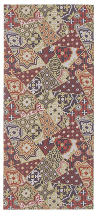 Bellezza Red-Green Area Rug - 2'2