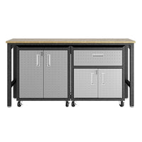 Fortress 2.0 Mobile Garage Cabinet and Worktable 