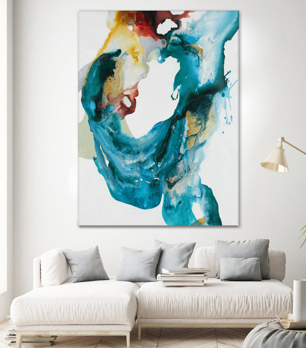 \"Weighted Flow Ii\" Giant Art 72x54 Wall Art