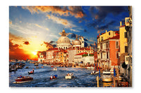 Amazing Venice On Sunset 16x24 Wall Art Frame And Fabric Panel
