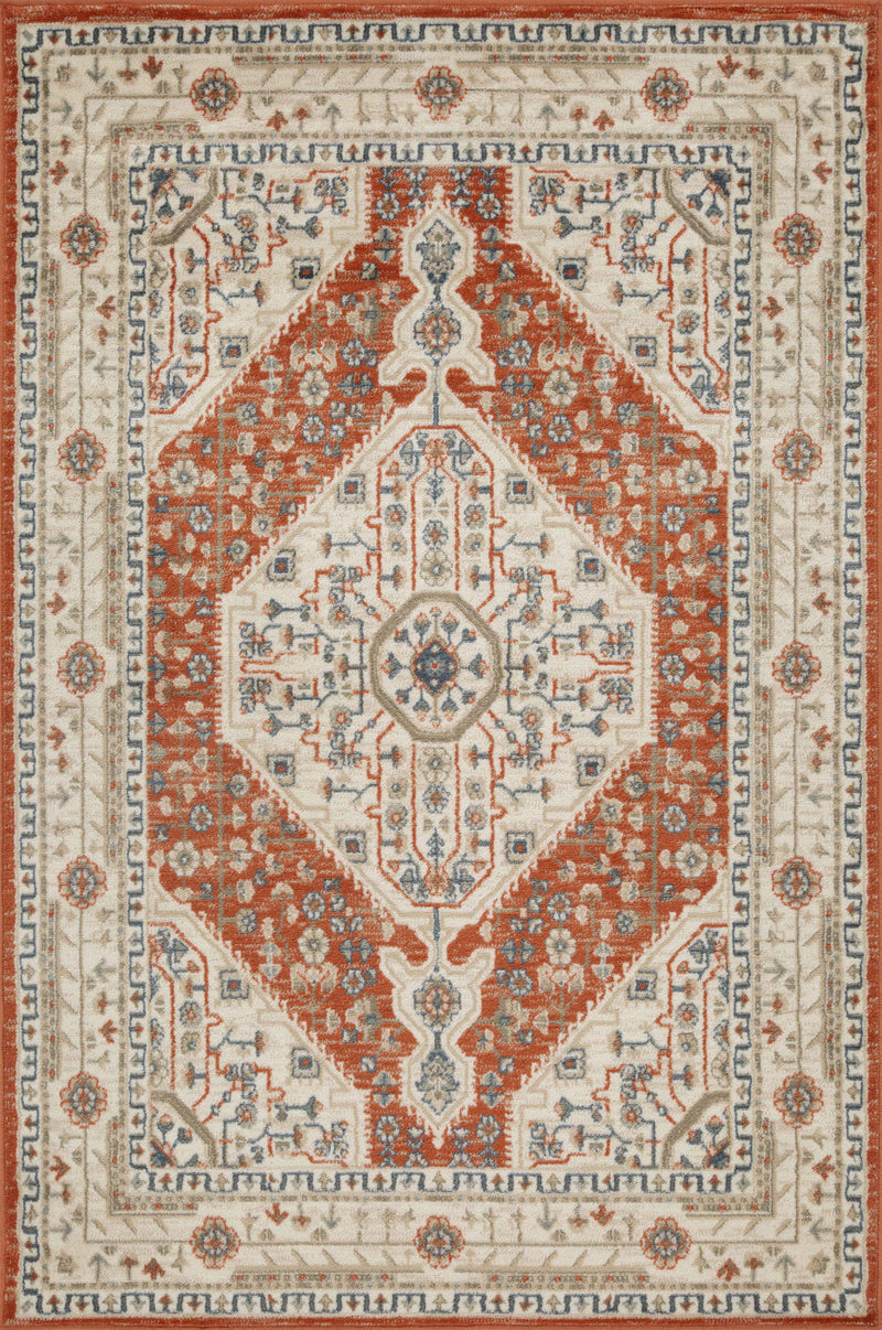 Cam Hexa Peach 7x10 Area Rug