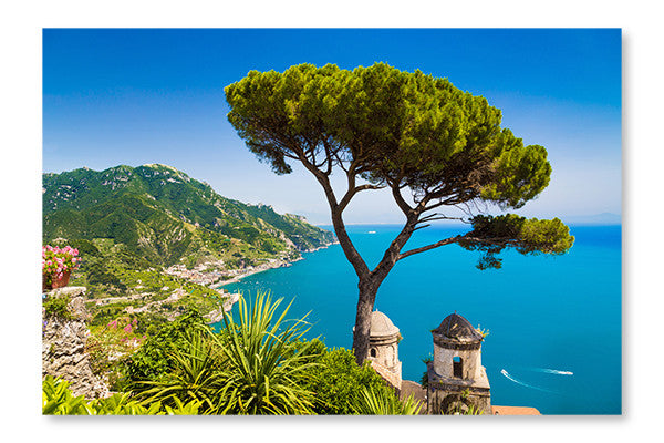 Amalfi Coast 24x36 Wall Art Frame And Fabric Panel