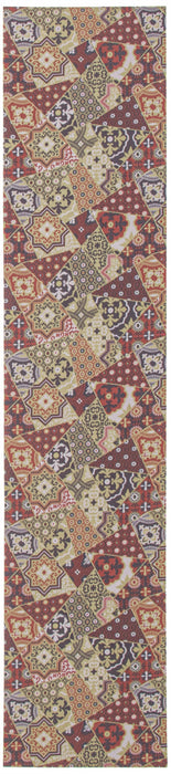 Bellezza Red / Green 2'2\" x 12'0\" Area Rug