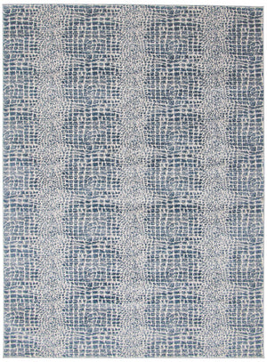 Kecia Blue/cream Rug 5'3