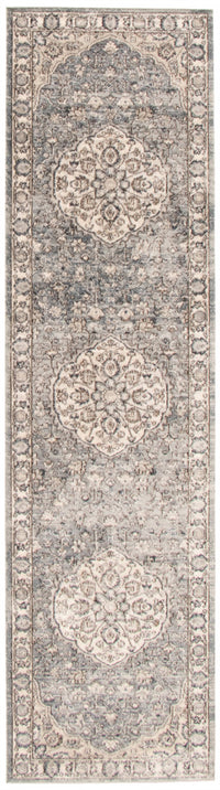 Octavian Tabriz Blue-Ivory Area Rug - 2'7