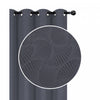 Embossed Panel Shell Grey 84\" - Set of 2 Drapes and Blinds