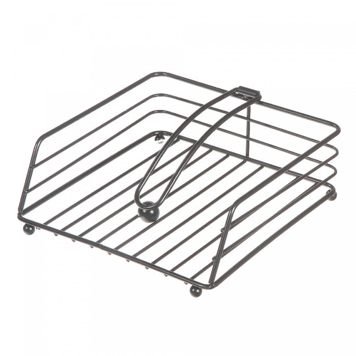 Black Metal Weighted Napkin Holder