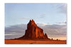 A Fiery Shiprock, New Mexico 24x36 Wall Art Fabric Panel Without Frame
