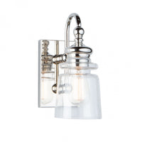 Castara 1-Light Silver Bathroom Wall Light