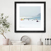 "Troia" Matted and Framed Black 36x36 Wall Art