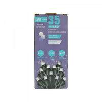 35 Lt 5mm LED Indoor Light Set Cool White Bulbs - Set of 2 Christmas Lights