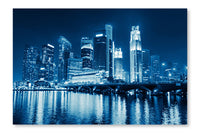Singapore 28x42 Wall Art Fabric Panel Without Frame