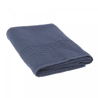 Basketweave Bath Towel 27 x 50 Navy Blue - Set of 2 Towels