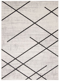 Damali Ivory/Black Machine Washable Area Rug - 8'0
