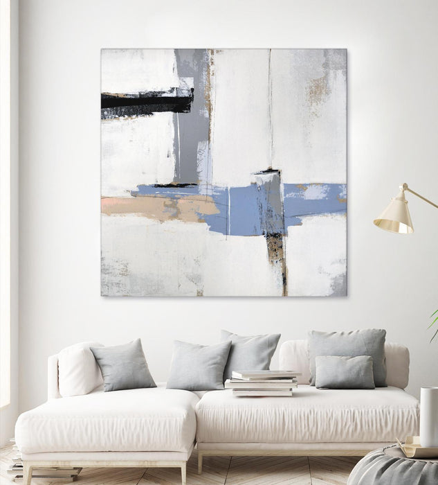 \"Broken Edges I\" Giant Art 54x54 Wall Art