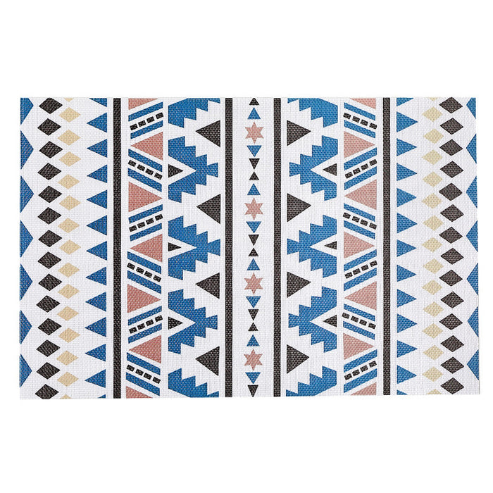 Vinyl Placemat Bohemian Blue - Set of 12