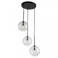 Pinpoint 3-Light Black Pendant 