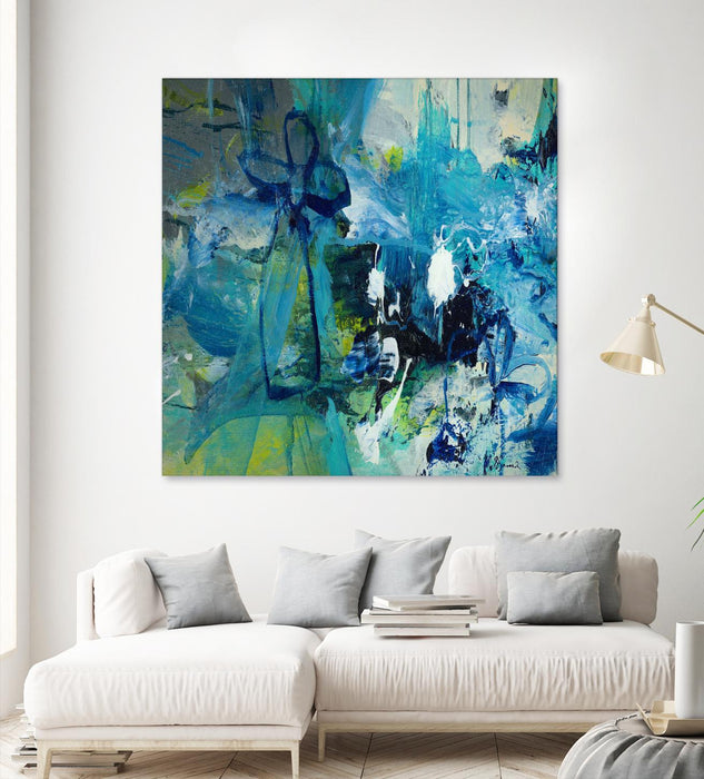 \"Abstract Flower\" Giant Art 54x54 Wall Art