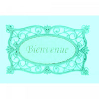 Victorian Bienvenue Rubber & Brush Floormat