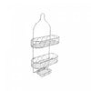 Chrome Shower Caddy With 3 Tiers Swirls Bath Accessories