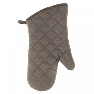 Quilted Oven Mitt Grey 7.5" x 13" - Set of 4|Mitaine de four piquée gris de 7,5 po x 13 po - ensemble de 4